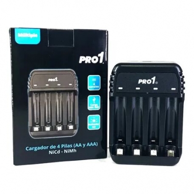 Cargador De Pilas Probatery Pro1 Aaa/ Aa Para 4 Pilas