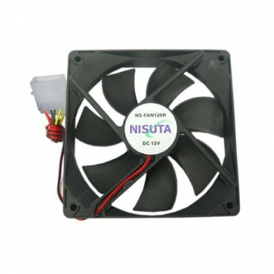 Cooler Nisuta Nsfan120r Fan 120x120x25 Ruleman 1200 Rpm 12v 4 Pin