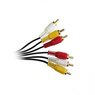 Cable Nisuta Ns-crca32 Audio Y Video Rca 3x3 M/m 1,8 M