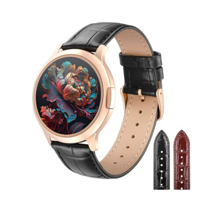 Accesorios Para Celulares Smartwatch Ng-Sw25C Noga Amoled Premium Con 2 Mallas De Cuero