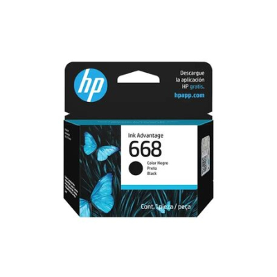 Cartucho Tinta Original Hp 668 Negro