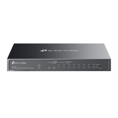 Switch Tp-Link Omada Easy Managed 10 Puertos Gigabit 8 Puertos Poe+ Es210Gmp