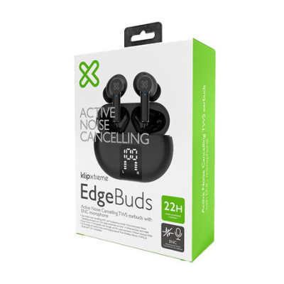 Auriculares C/Microfono Klip Xtreme Kte-755 Edgebuds Cancelación Activa(Anc) Bluetooth