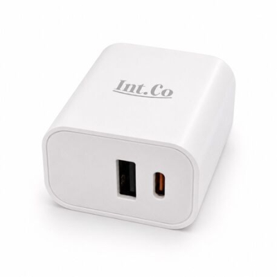 Accesorios Para Celulares Int.co Cargador De Pared Tipo C + Usb-A 25W Carga Rápida – A25U2A