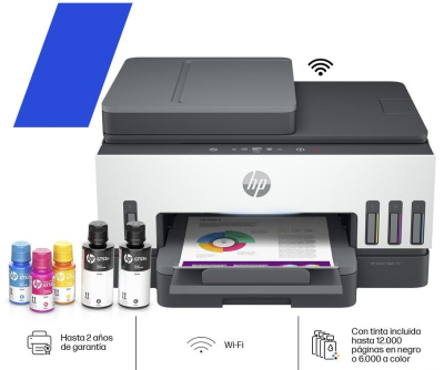 Multifuncion Chorro A Tinta Multifuncion Hp Smart Tank 790 (4Wf66A) Adf/Wifi